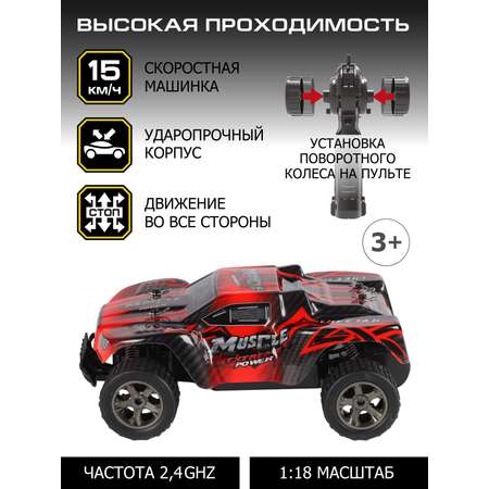 Игрушка на радиоуправлении AUTODRIVE скоростной багги М1:18 аккумулятор в комплекте цвет красный