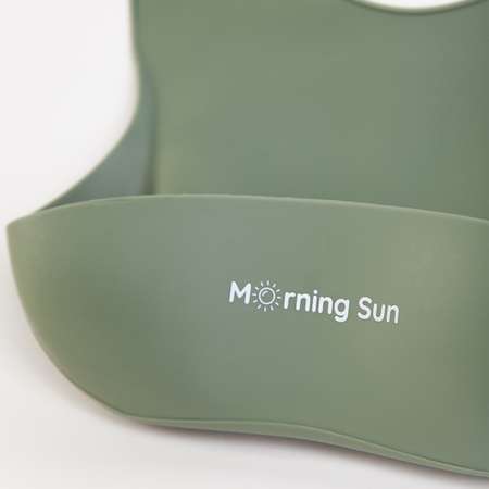 Набор детской посуды Morning Sun Силиконовый 4 предмета оливковый