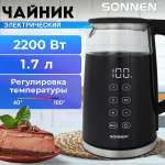 Чайник электрический Sonnen 1,7 л с терморегулятором и дисплеем