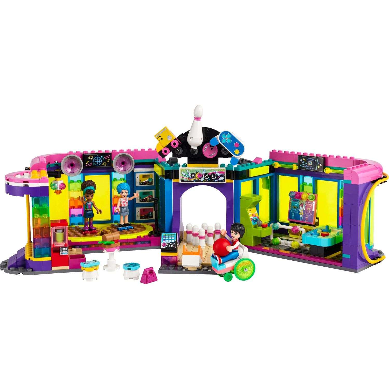 Конструктор LEGO Friends Roller Disco Arcade 41708 - фото 2