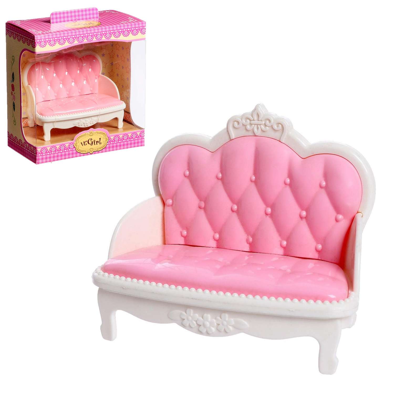 Набор мебели для кукол Sima-Land «Уют 1 диван» 9211538 - фото 2