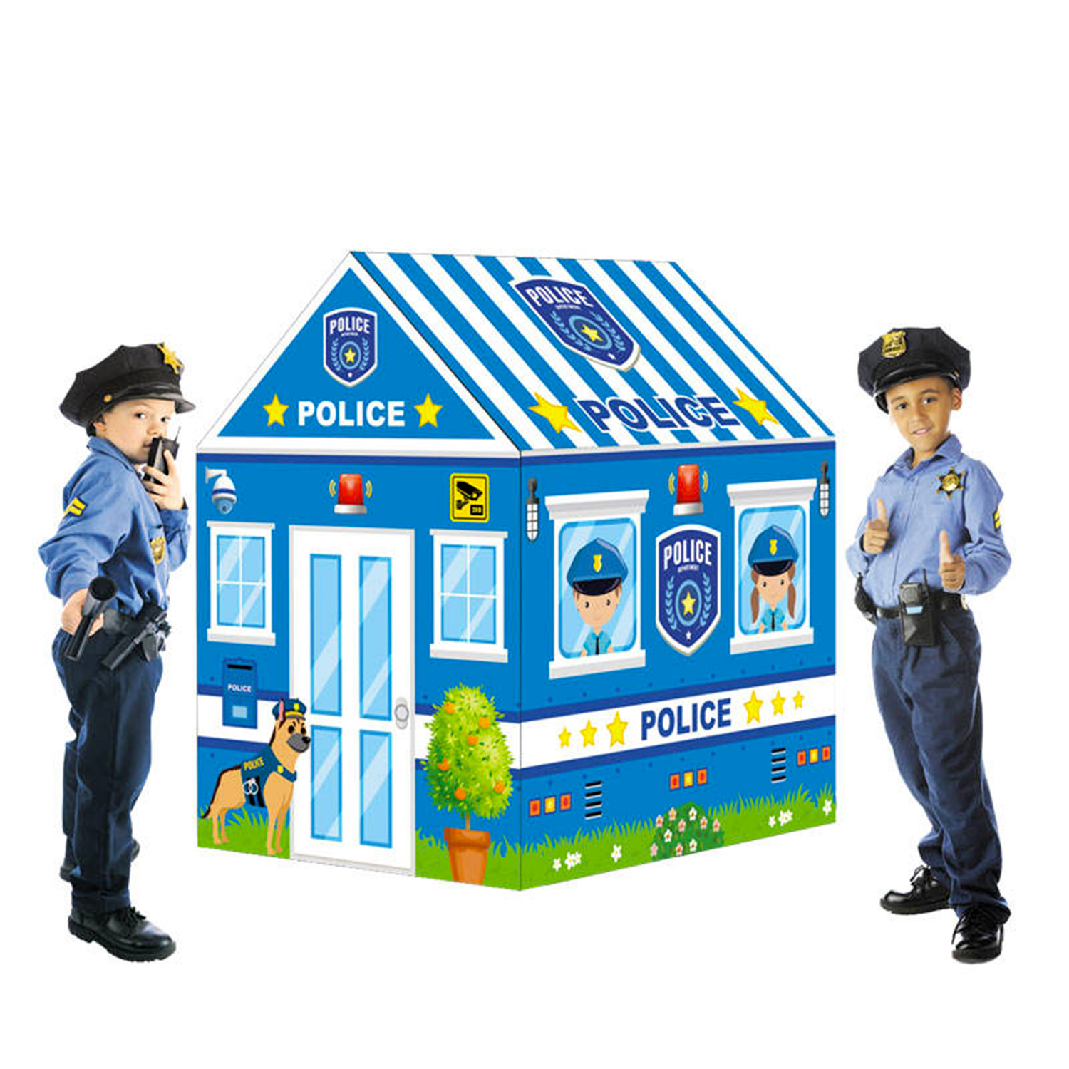 Игровая палатка-домик MINI-TOYS Полицейский участок «Police house» - фото 3