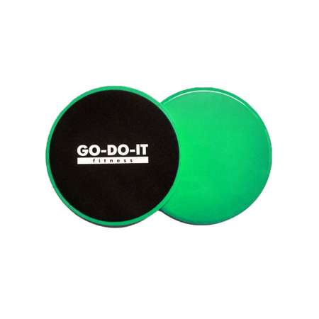 Набор дисков для скольжения GO-DO-IT зеленая пара и 24 видеоурока