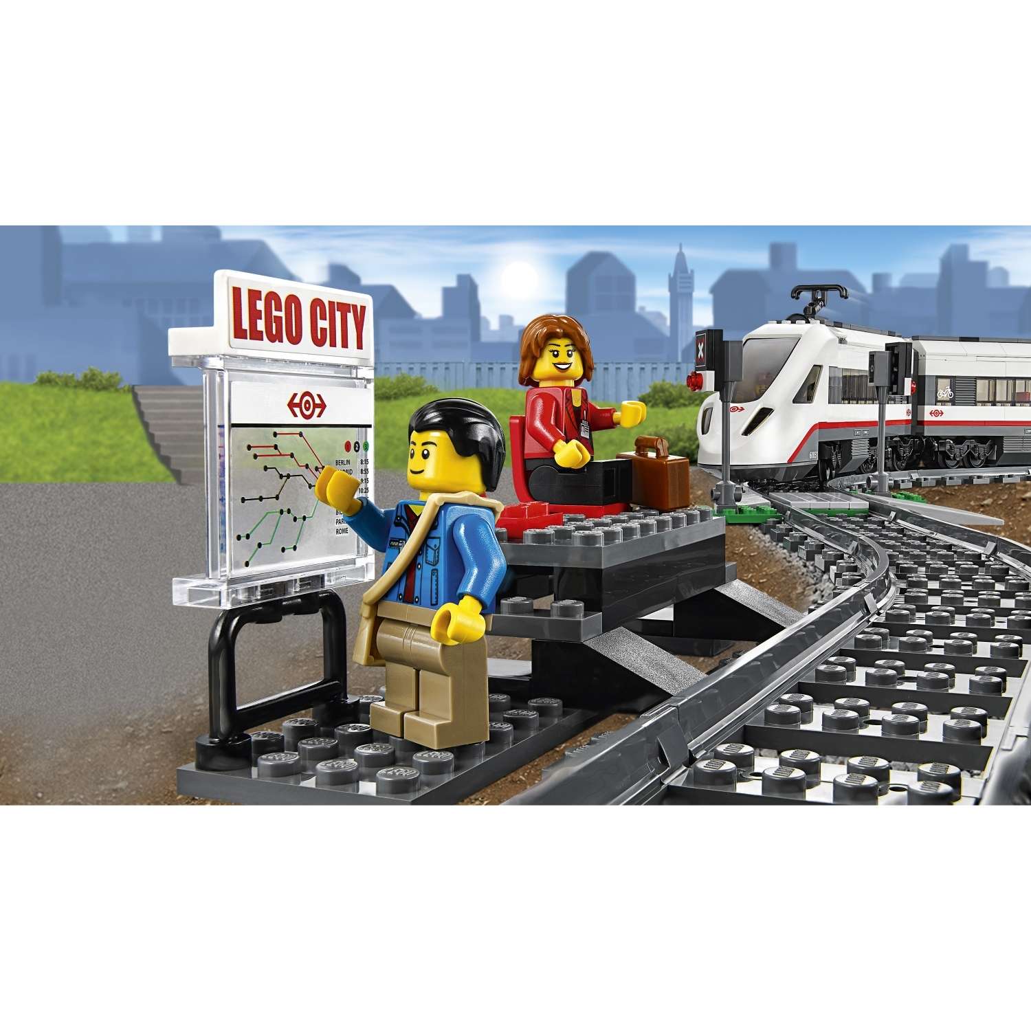 Конструктор LEGO City Trains Скоростной пассажирский поезд (60051) - фото 6