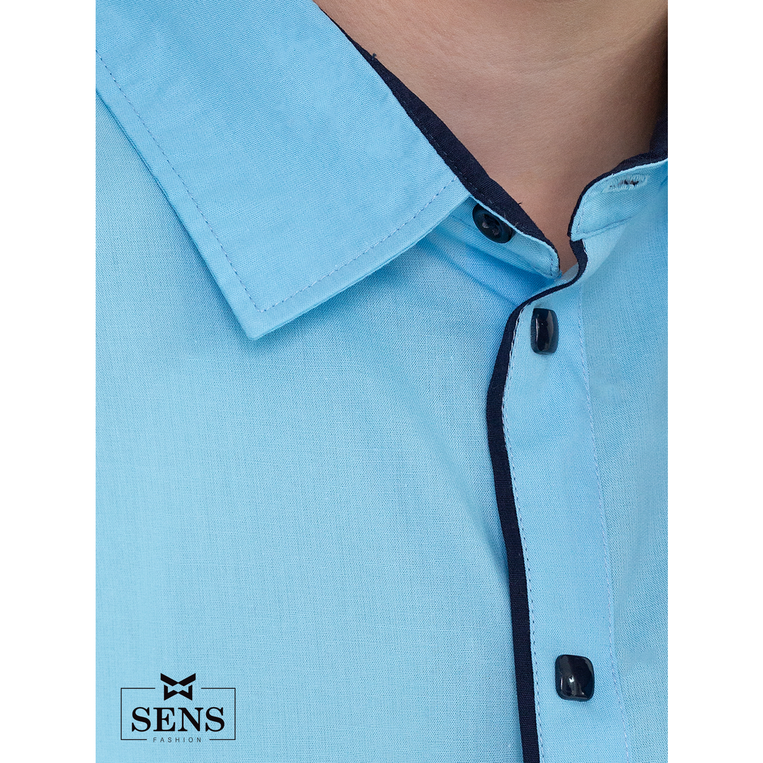 Рубашка Sens Fashion РМК/голубой - фото 3