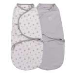 Конверт Summer Infant SwaddleMe Organic Серые звезды на липучке S/M 2шт