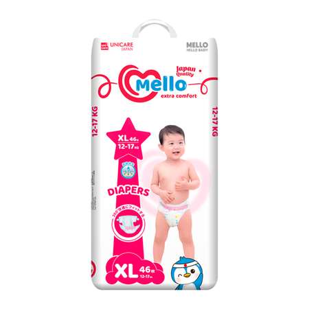 Подгузники MELLO Comfort 5 (12-17 кг) 46 шт.