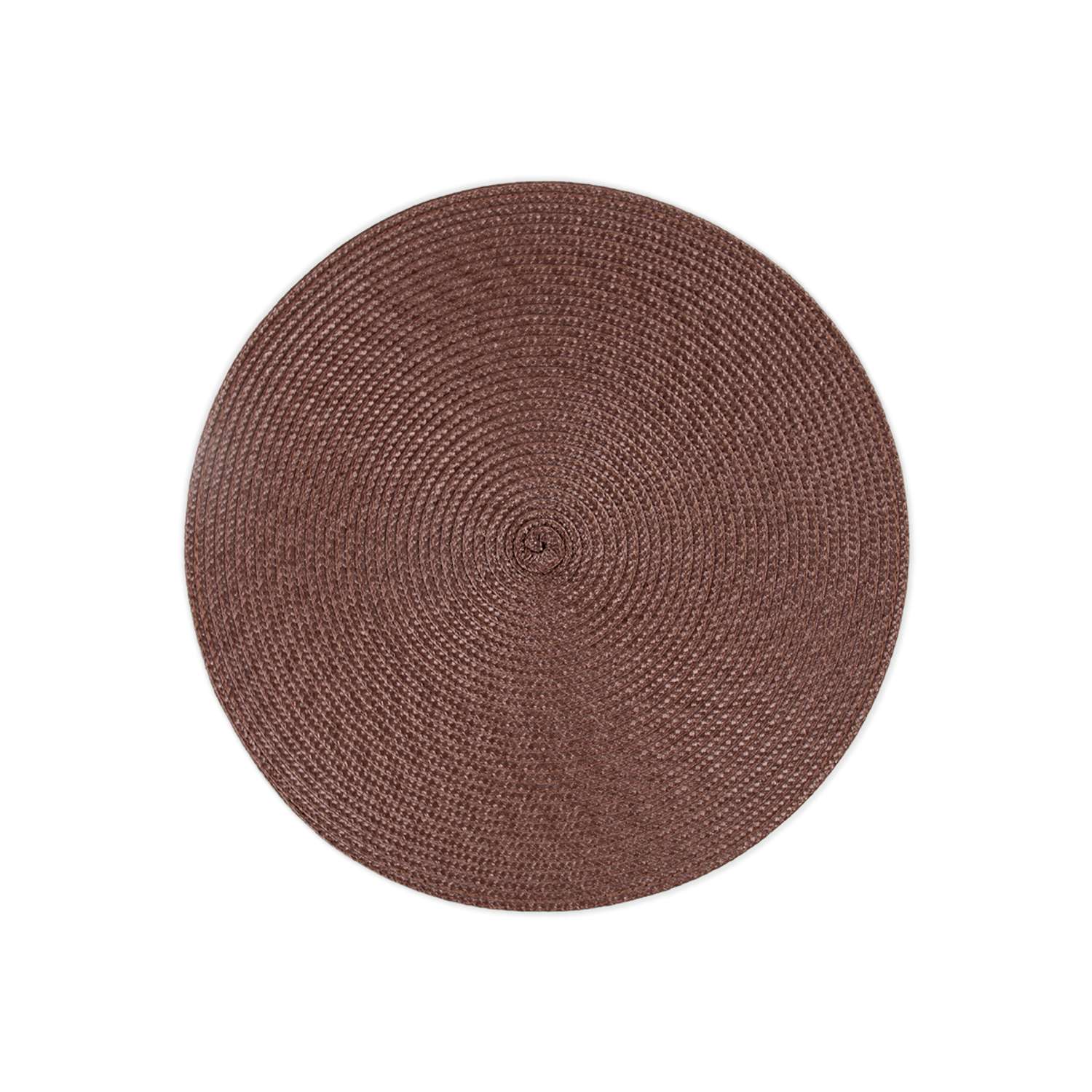 Салфетки сервировочные DeNASTIA плетеные 4 шт D36 см коричневый - фото 4