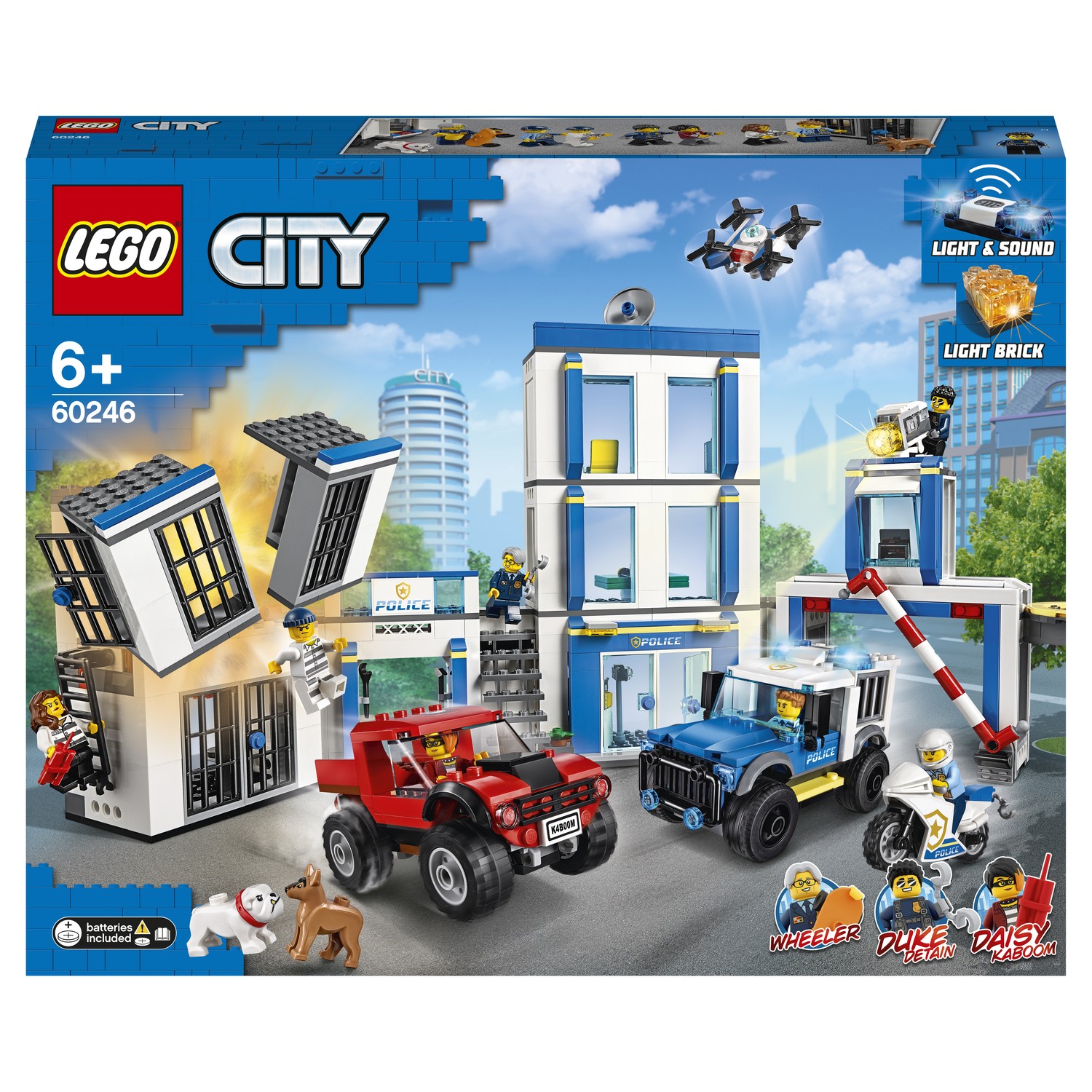 Конструктор LEGO City Police Полицейский участок 60246 купить по цене 1999  ₽ в интернет-магазине Детский мир