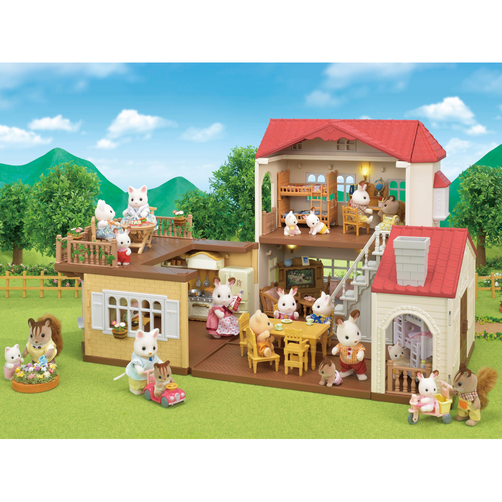 Набор Sylvanian Families Большой дом с Шоколадными кроликами 5383 купить по  цене 9999 ₽ в интернет-магазине Детский мир