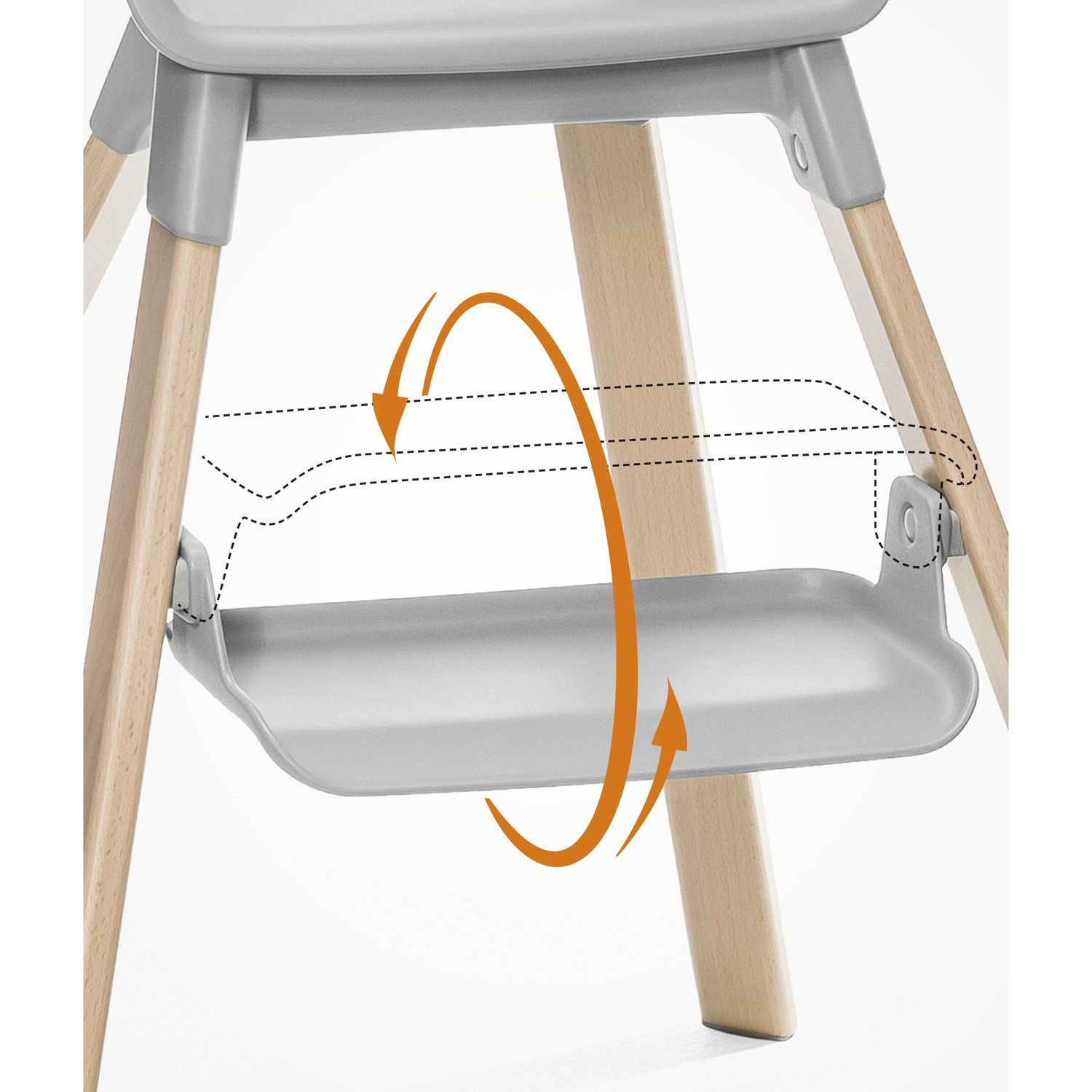 Стул для кормления Stokke Clikk Серый - фото 4