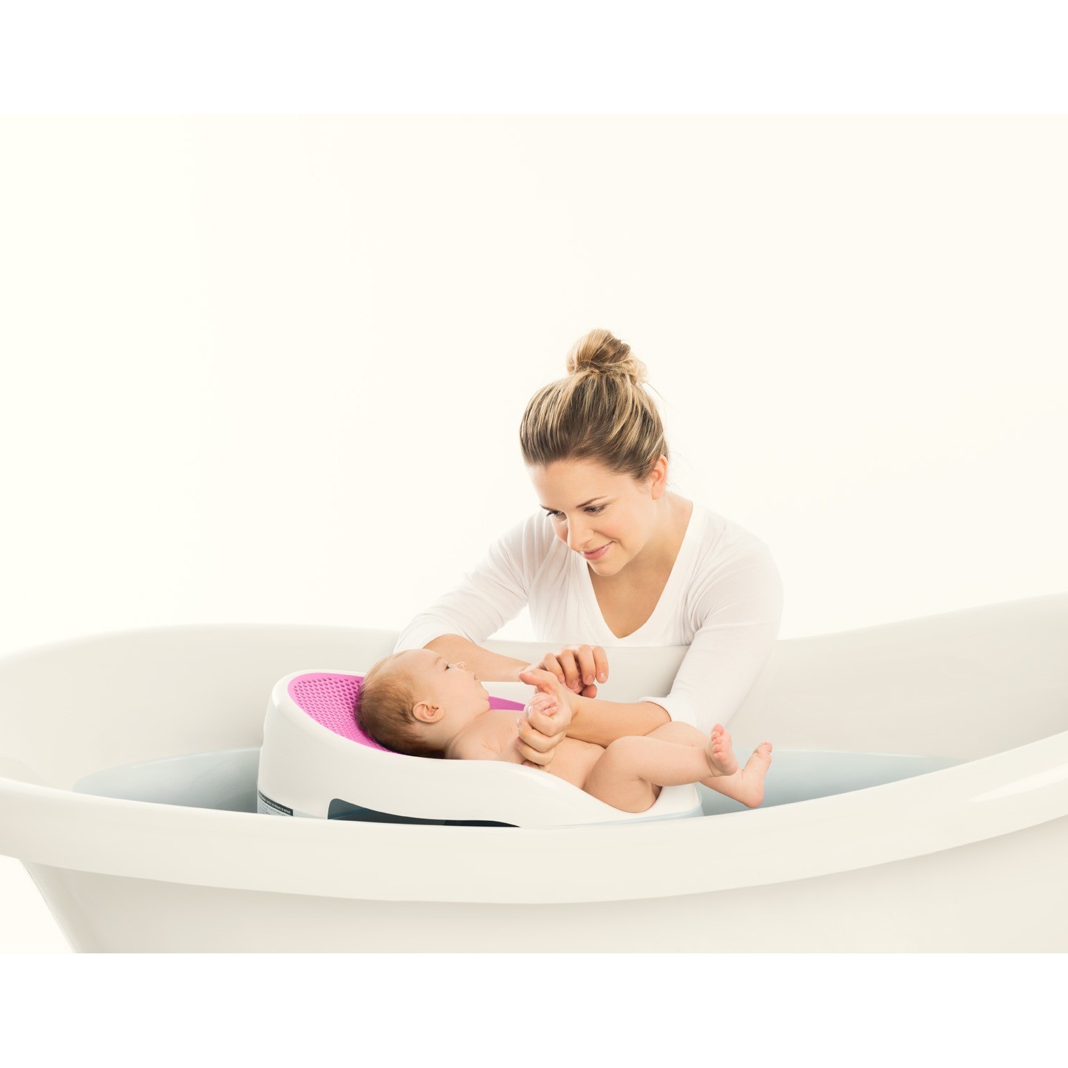 Лежачок-горка для купания детей Angelcare Bath Support розовый купить по  цене 1319 ₽ в интернет-магазине Детский мир