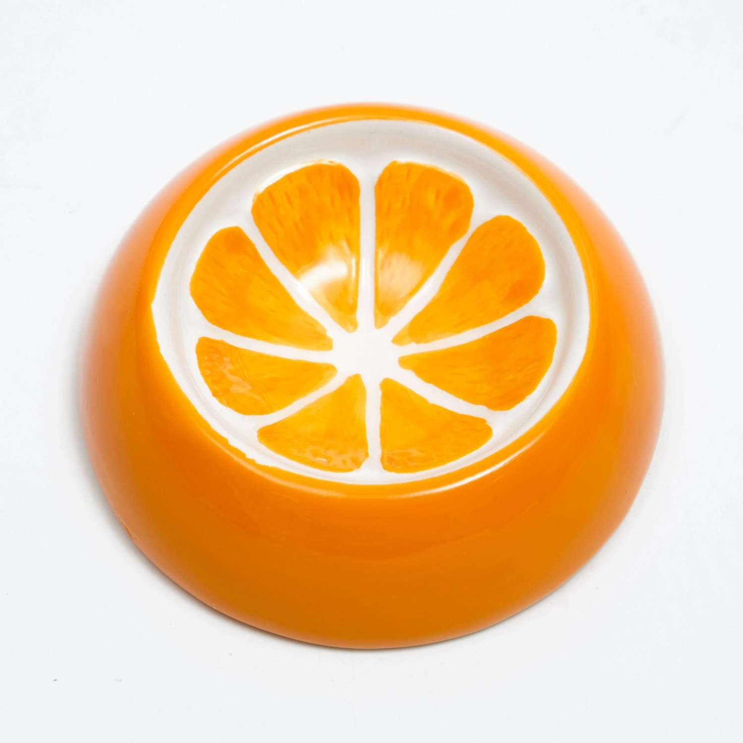 Миска Пижон керамическая для грызунов Апельсинка 7.7х2.3 см 100 мл - фото 1