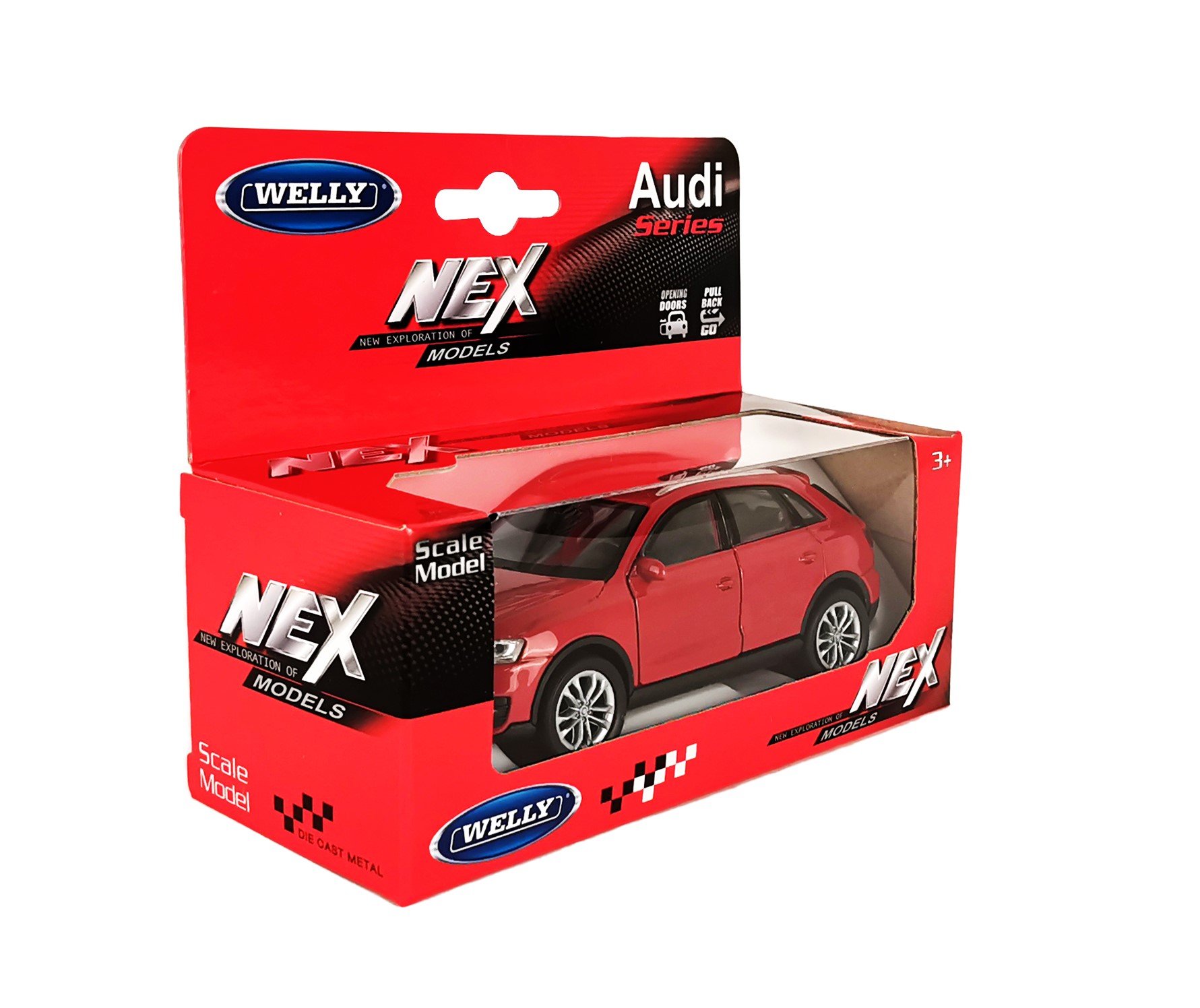 Машинка WELLY 1:38 Audi Q3 цвет в ассортименте 43666W - фото 20