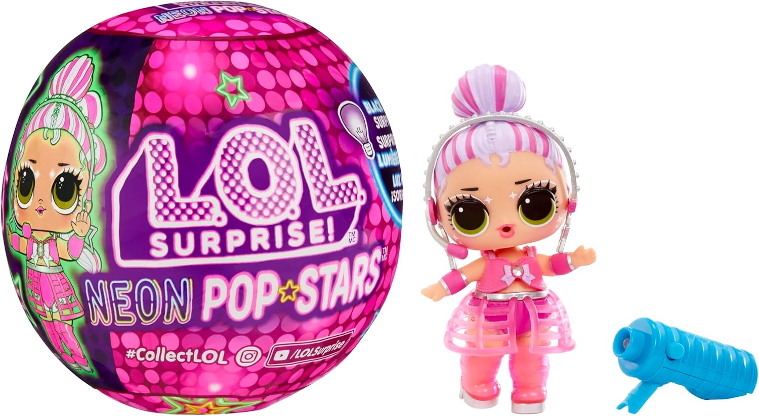 Игрушка в шаре L.O.L. Surprise Neon Pop Stars Tots 120674EUC 120674EUC - фото 1