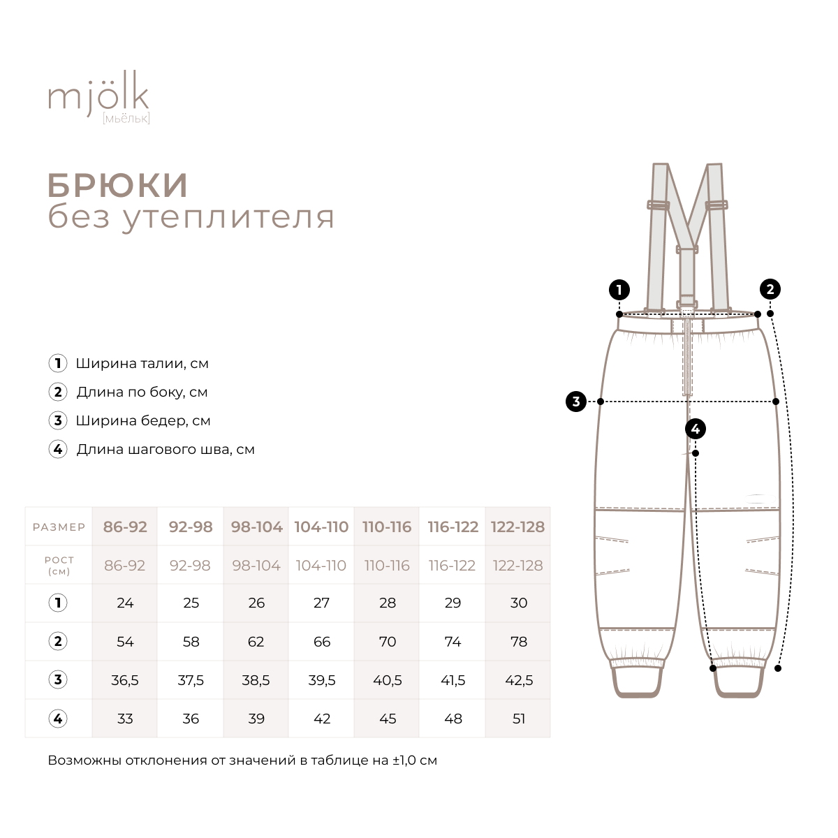 Брюки Mjolk 69210 - фото 3