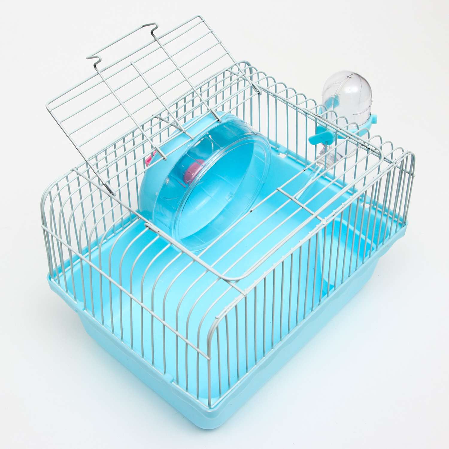 Клетка для грызунов Пижон 23 х 17 х 17 см голубая - фото 2