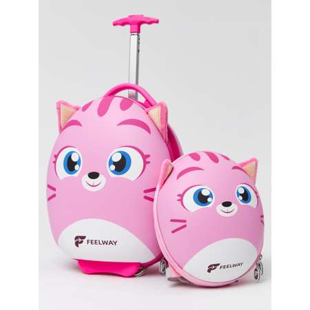 Детский чемодан Feelway на колесах для девочек
