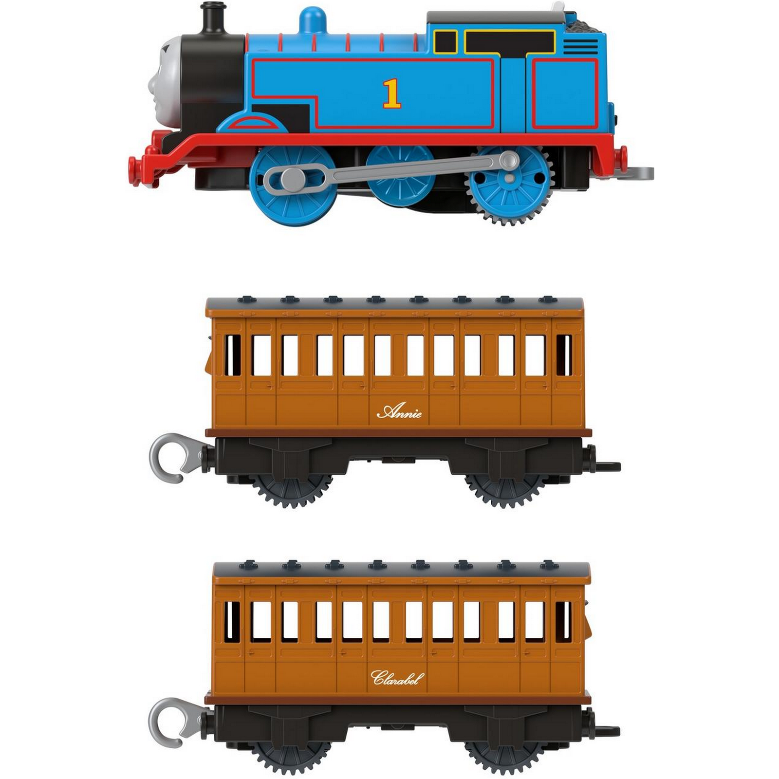 Паровозик Thomas & Friends Железная дорога Лучшие моменты Томас и пассажирские вагончики моторизированный GPJ57 - фото 5