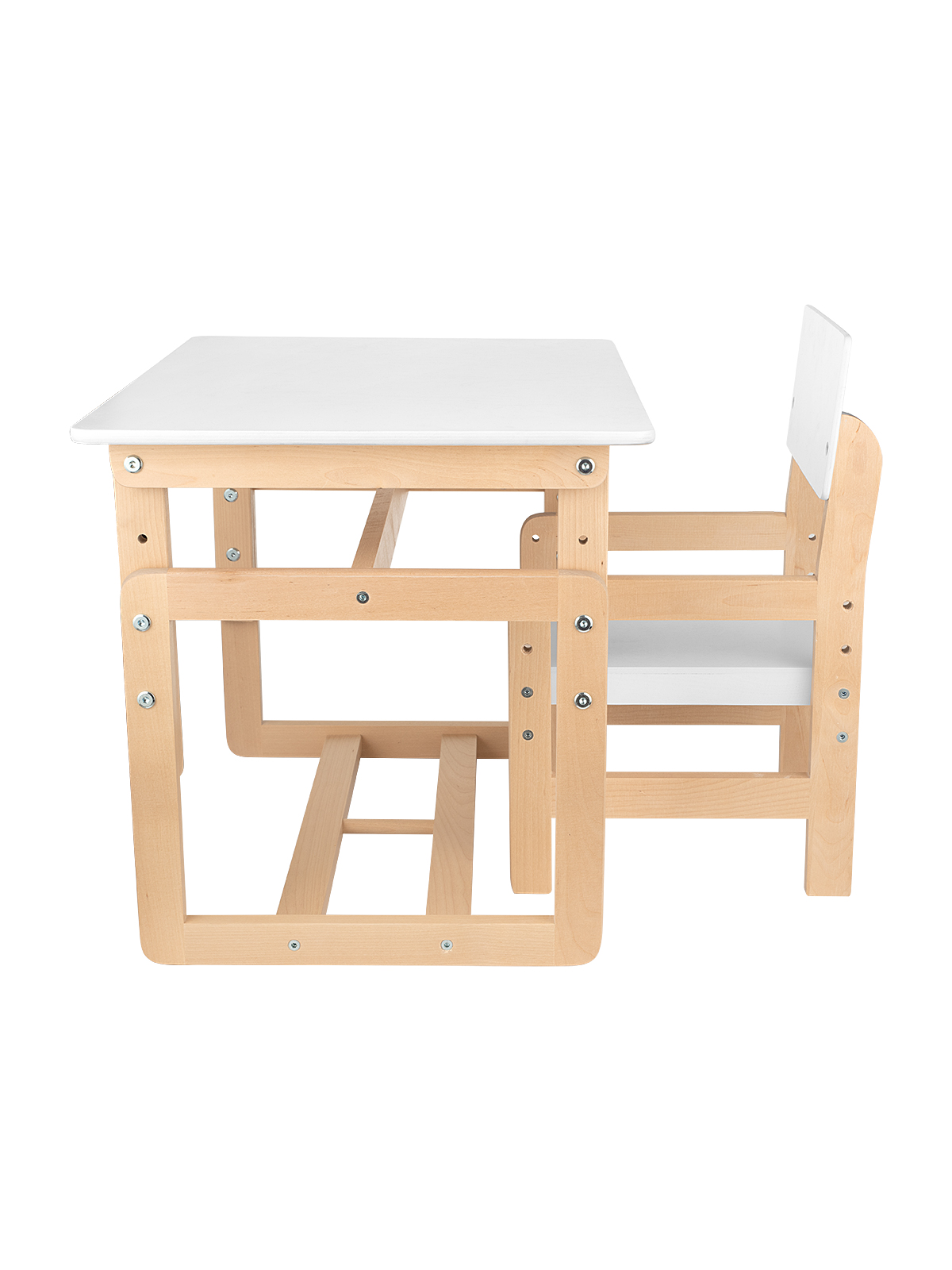 Комплект детской мебели KETT-UP eco снупи регулируемый натуральный-белый - фото 3