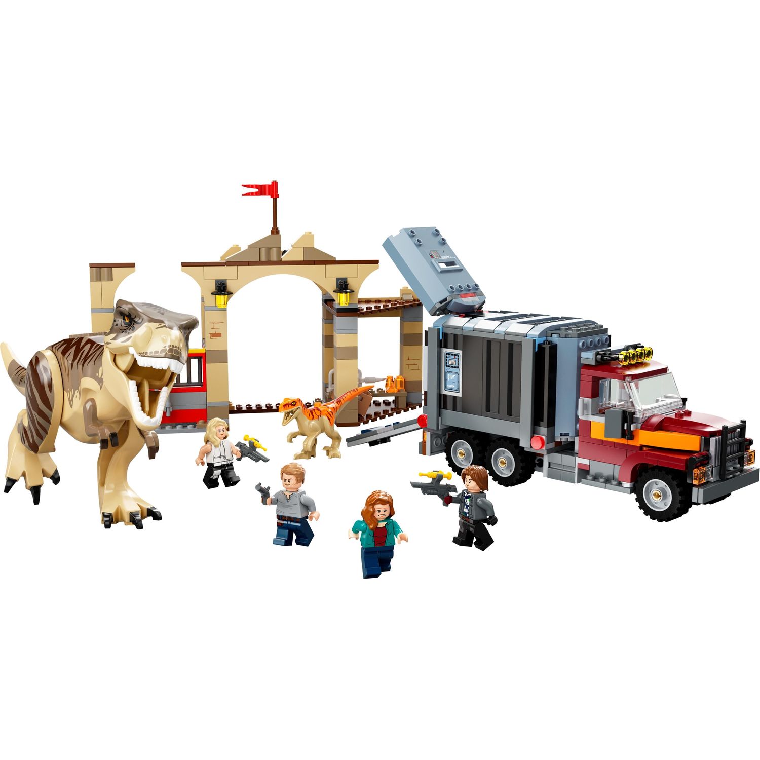 Конструктор LEGO Jurassic World Побег атроцираптора и тираннозавра 76948  купить по цене 9999 ₽ в интернет-магазине Детский мир