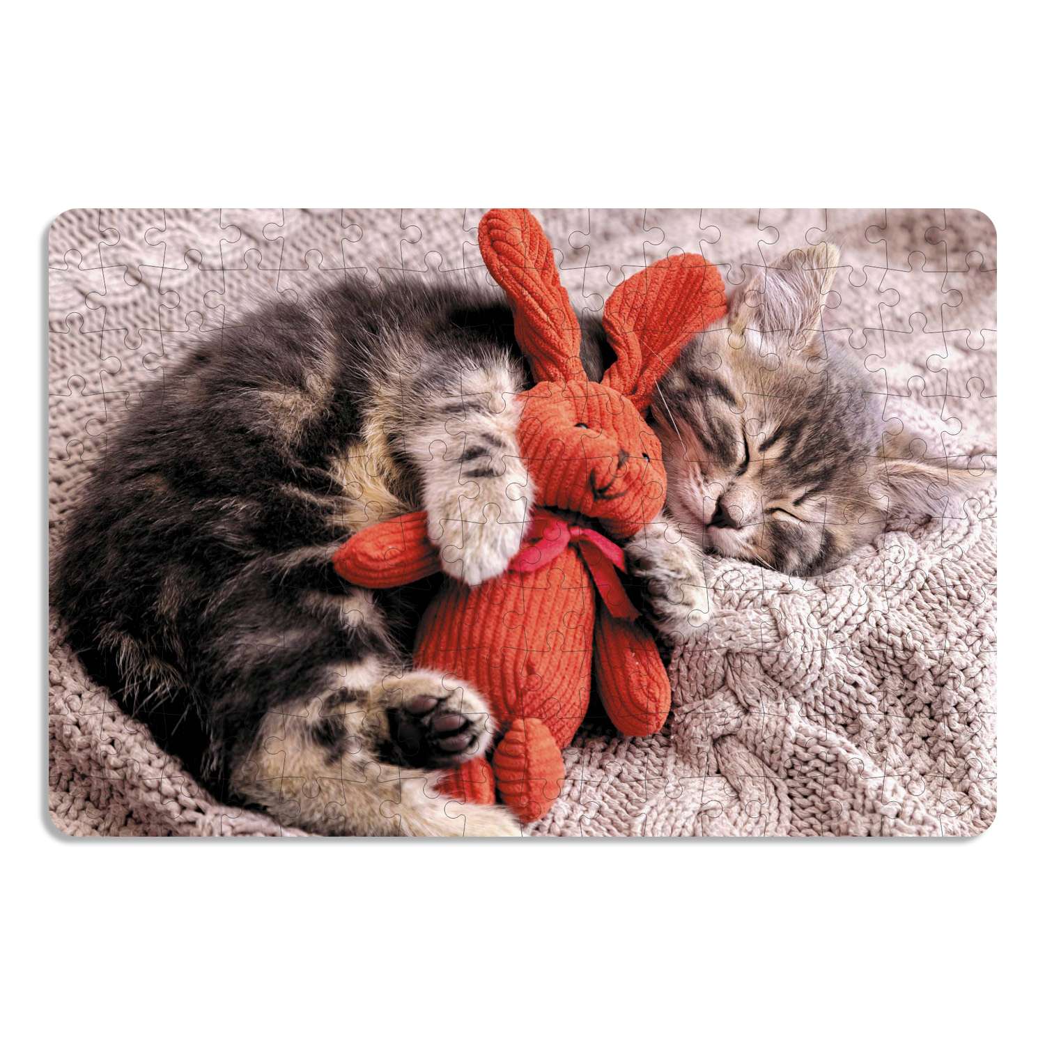 Пазл ORIGAMI Год кролика/кота 2023 Любимая игрушка 160элементов 07171 - фото 4