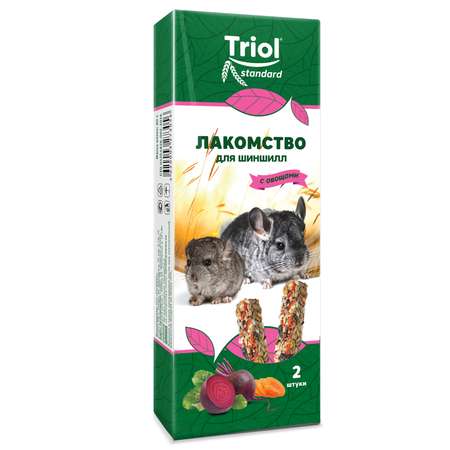 Лакомство для шиншилл Triol 100г Standard с овощами 2шт