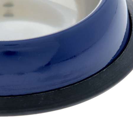 Миска Пижон с нескользящим основанием округлая цветная 230 мл синяя