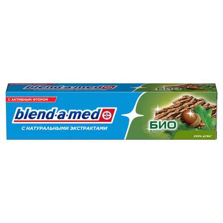 Зубная паста Blend-a-med С натуральными экстрактами Био фтор Кора дуба 100мл
