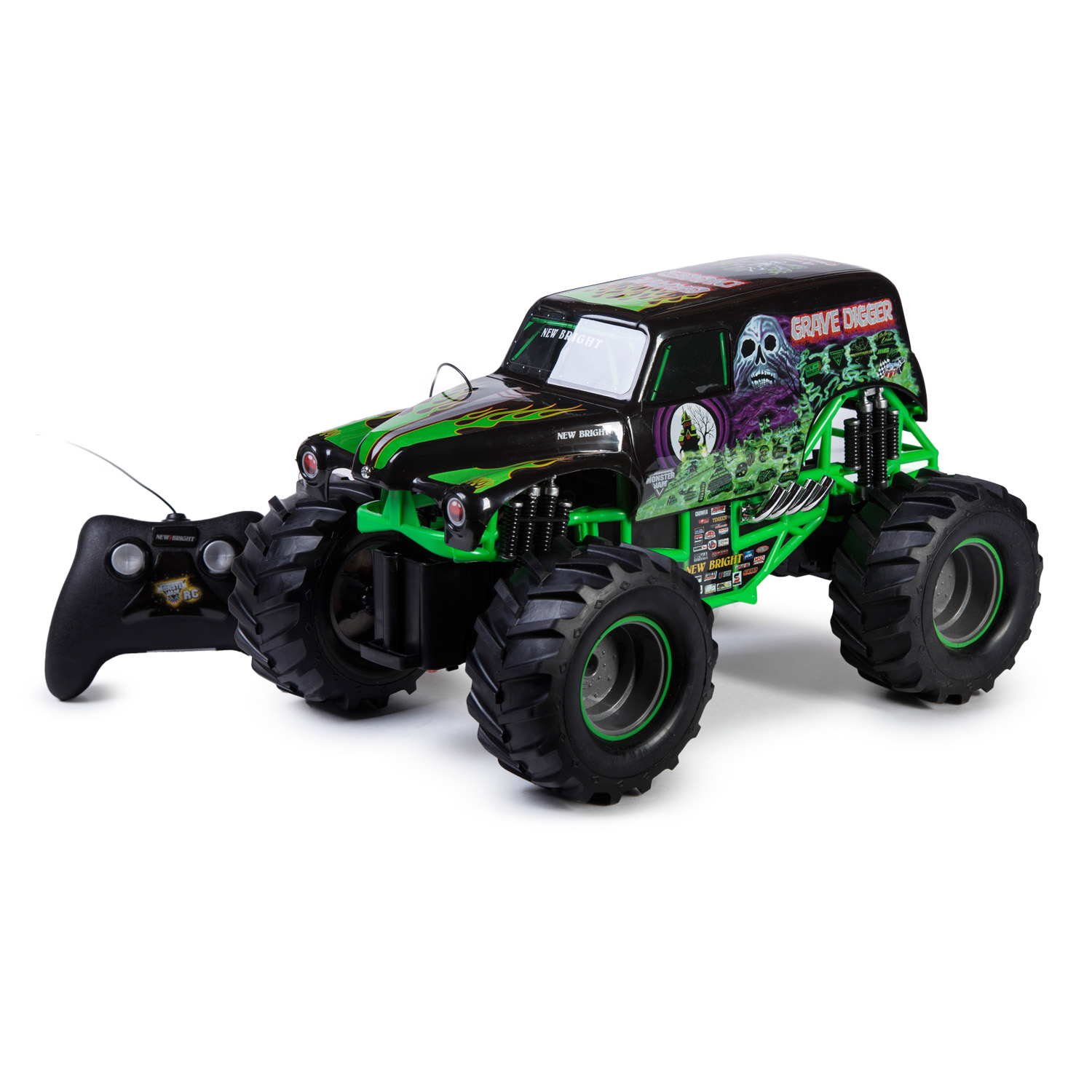 Машина р/у New Bright Monster Jam Grave Digger 1:15 купить по цене 875 ₽ в  интернет-магазине Детский мир