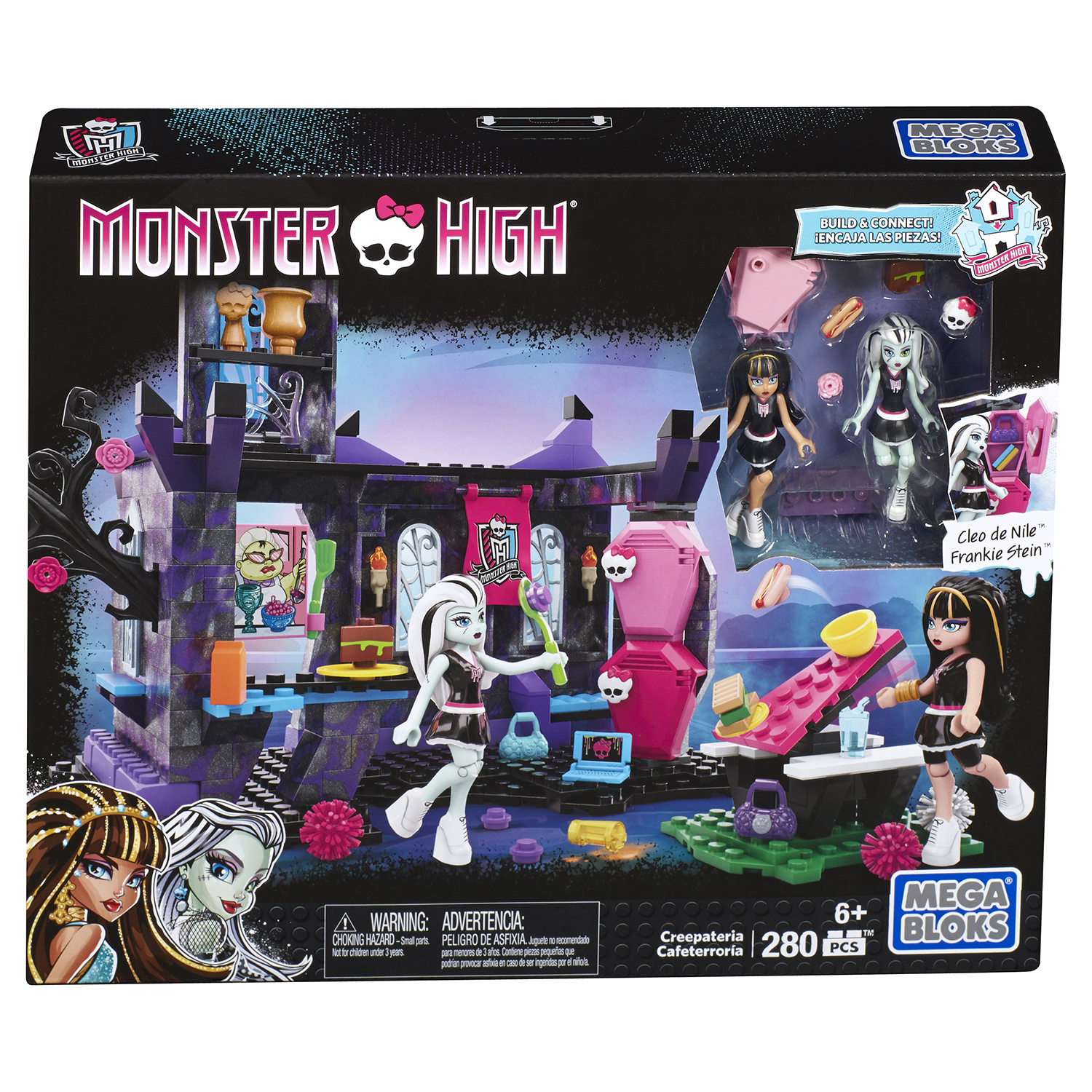 Набор Mega Bloks Monster High Столовая Монстров купить по цене 499 ₽ в  интернет-магазине Детский мир