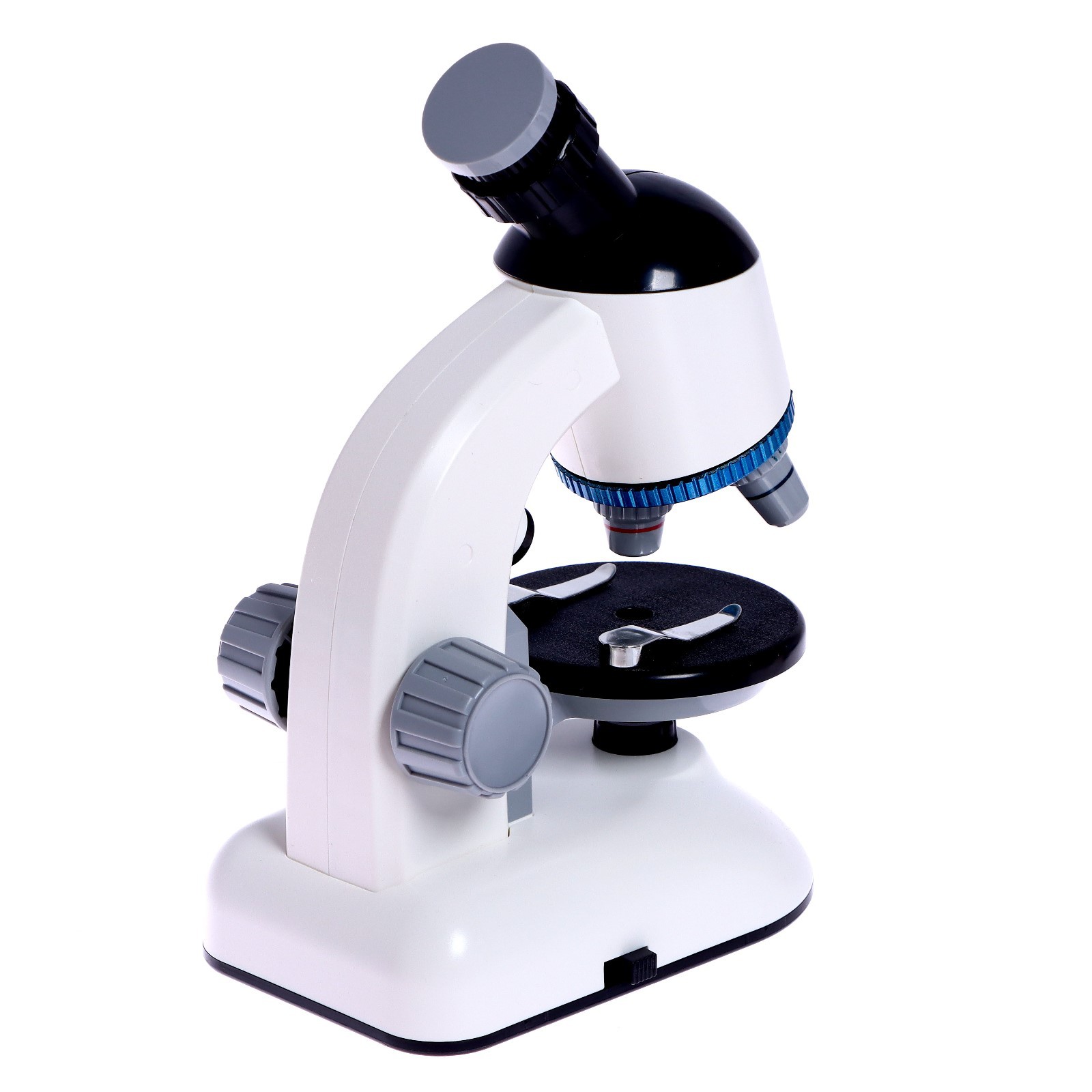 Микроскоп Sima-Land детский «Юный ученый» кратность х100 х400 х1200 подсветка цвет белый - фото 4