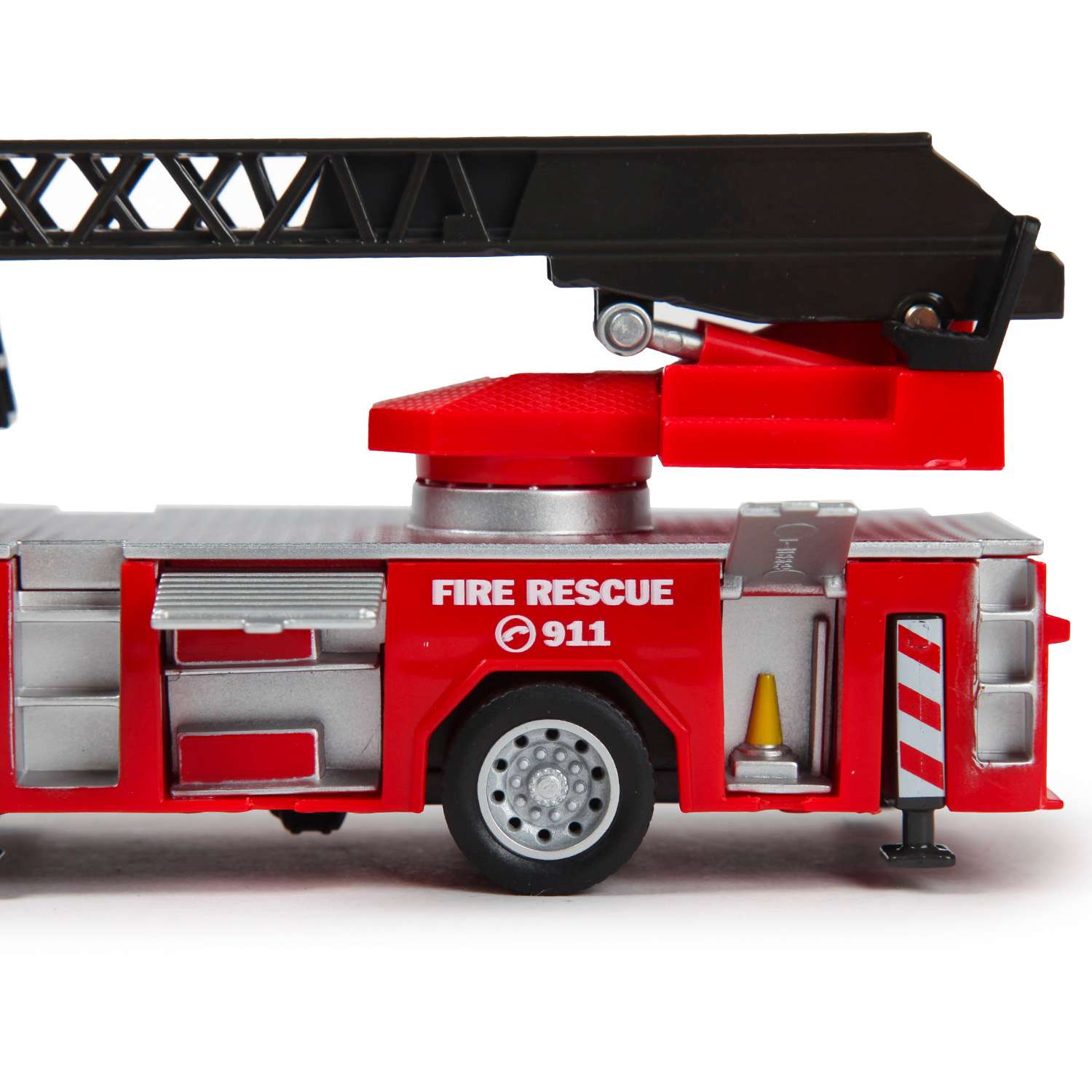 Машина MSZ 1:50 Volvo Fire Fighting Ladder Truck Красная 68381 68381 - фото 8
