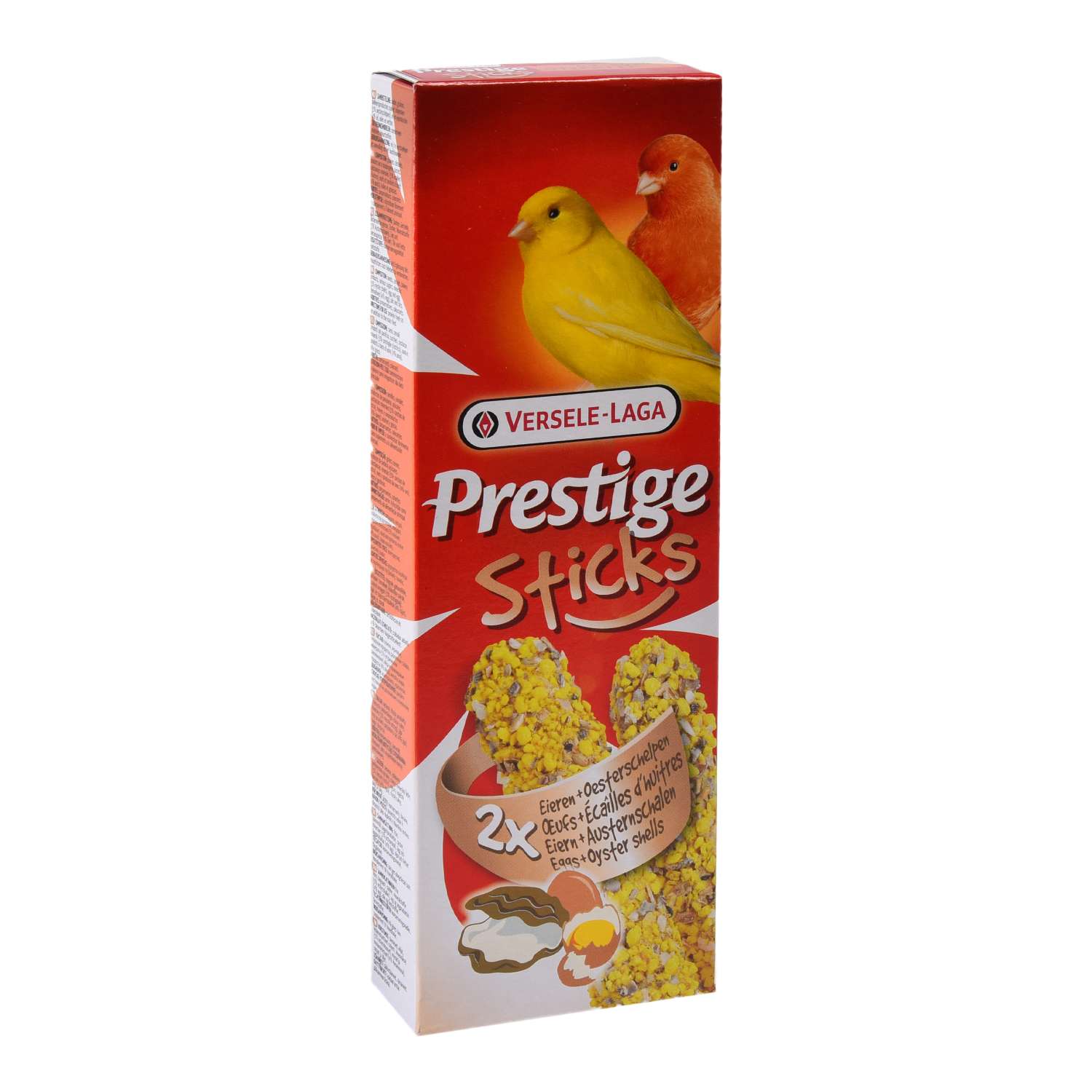 Лакомство для канареек Versele-Laga Prestige Палочки с яйцом и ракушечником 30г 2шт - фото 1