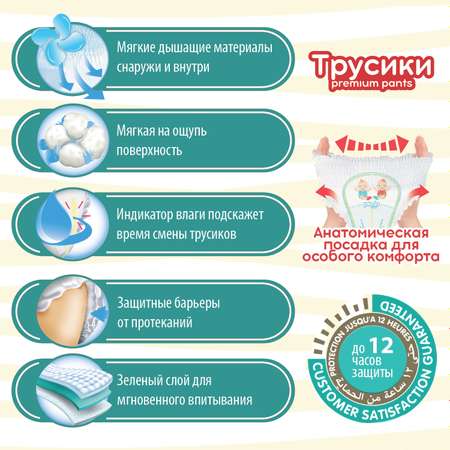 Подгузники-трусики Predo Baby 7 17+кг 24шт