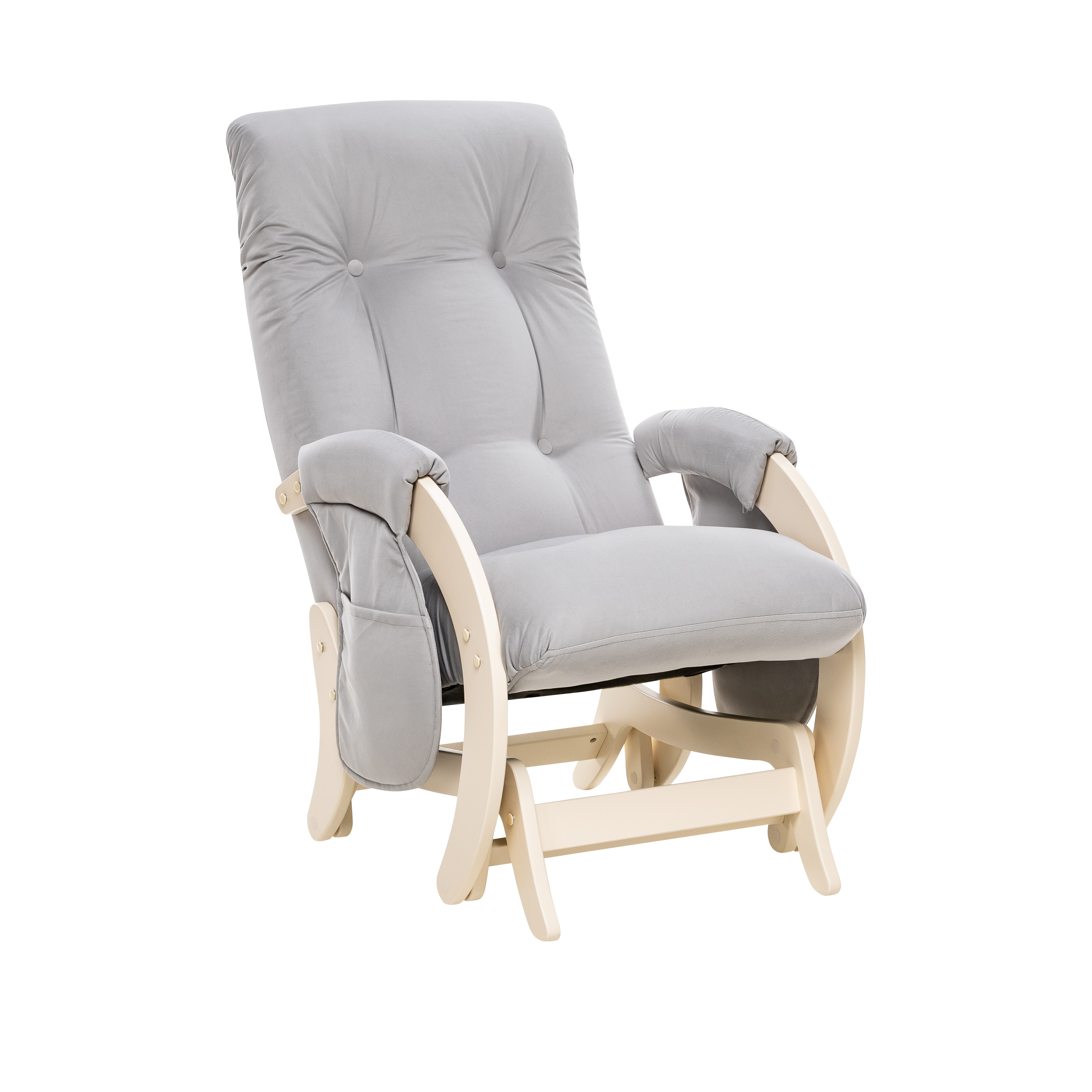 Кресло для кормления Milli Smile с карманами Дуб шампань / ткань V51 - фото 2