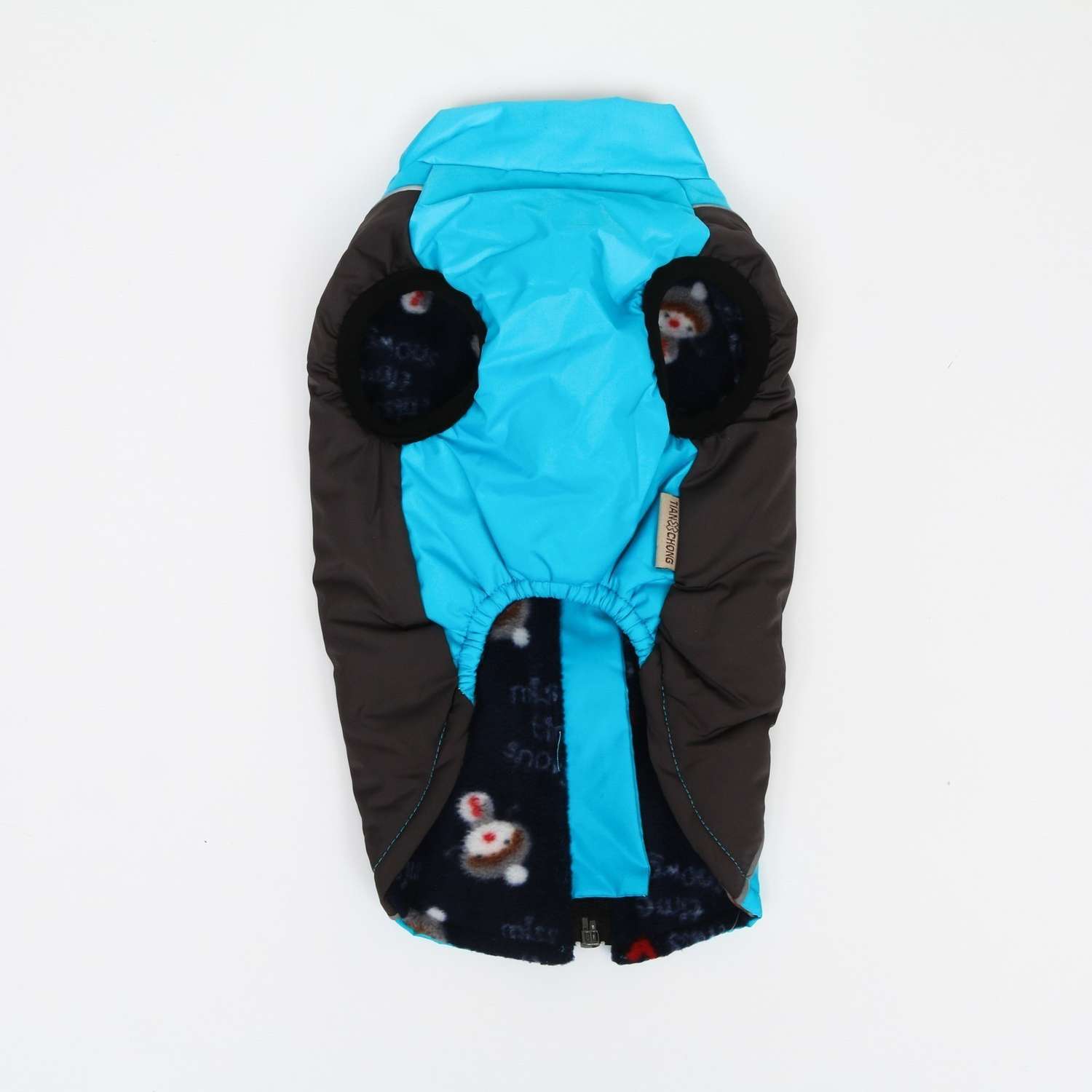 Куртка для собак Sima-Land со светоотражающими полосами сине-голубая - фото 4
