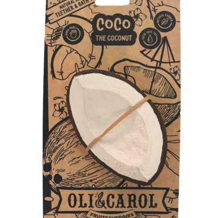 Прорезыватель грызунок OLI and CAROL Coco The Coconut из натурального каучука