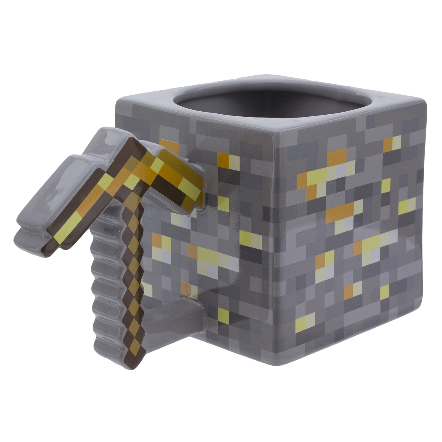 Кружка PALADONE 3D Minecraft Gold Pickaxe Mug 550 ml PP8776MCF - фото 4