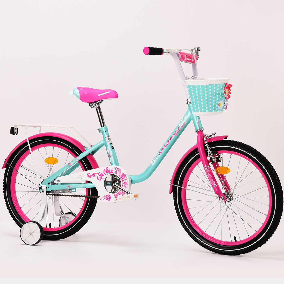 Велосипед NRG BIKES SWAN 20 mint-pink - фото 1