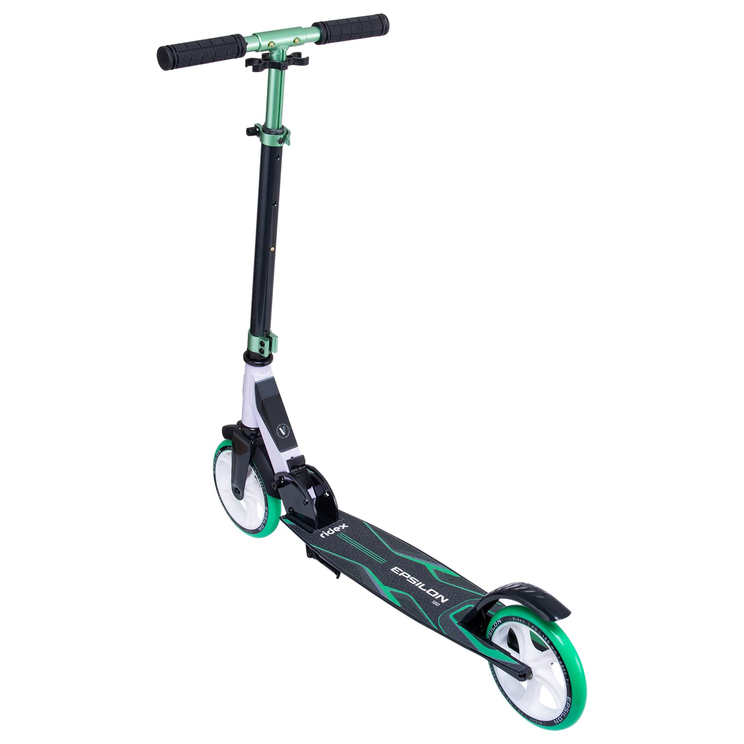 Самокат RIDEX двухколесный Scooter 2 wheels Epsilon 180 green - фото 2