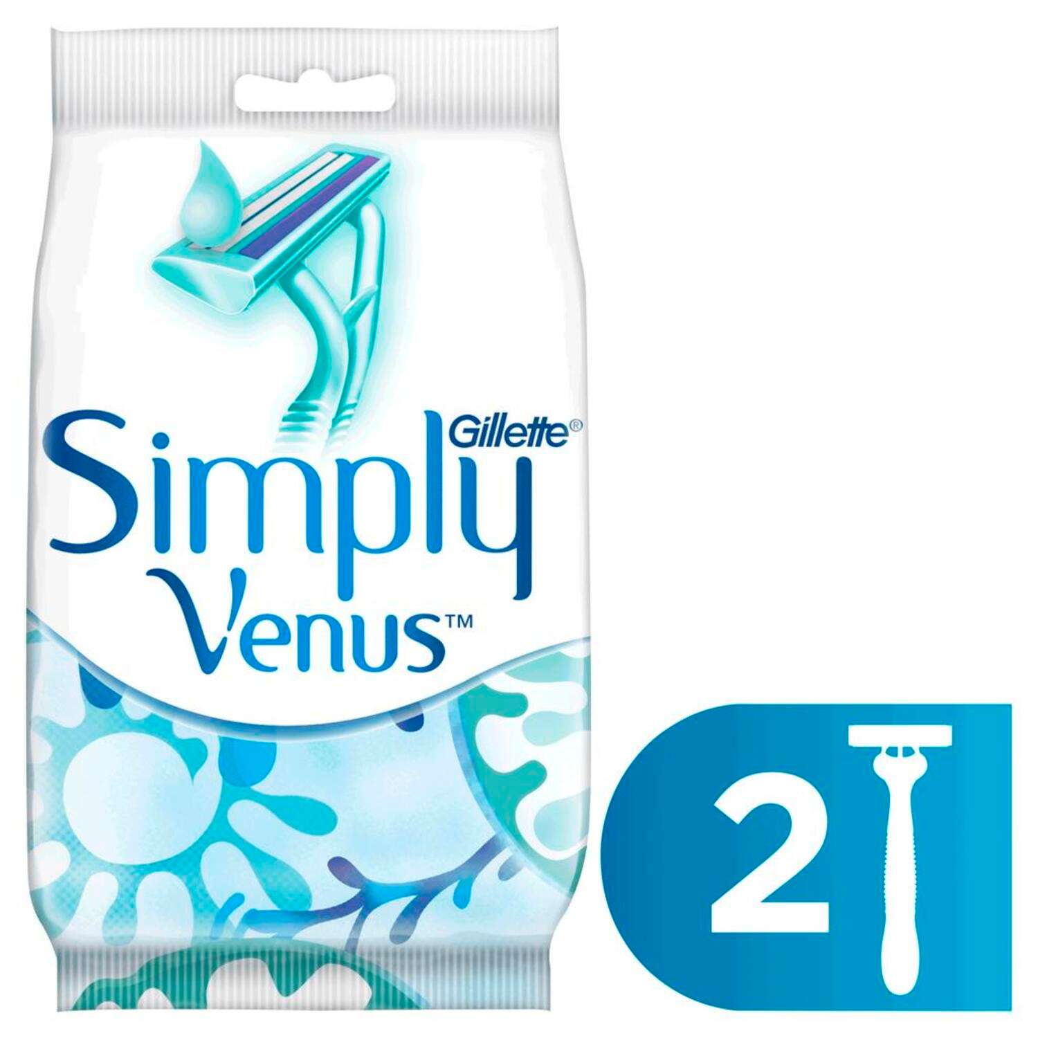 Одноразовая женская бритва GILLETTE Venus 2 2шт - фото 1