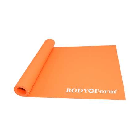 Коврик гимнастический Body Form BF-YM01 173x61x04 Оранжевый