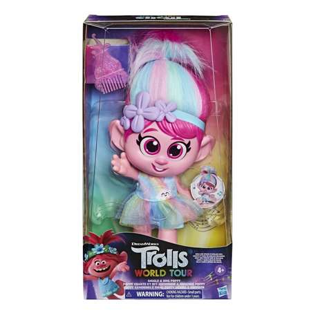 Кукла Trolls 2 Малышка Розочка интерактивная E77235E0