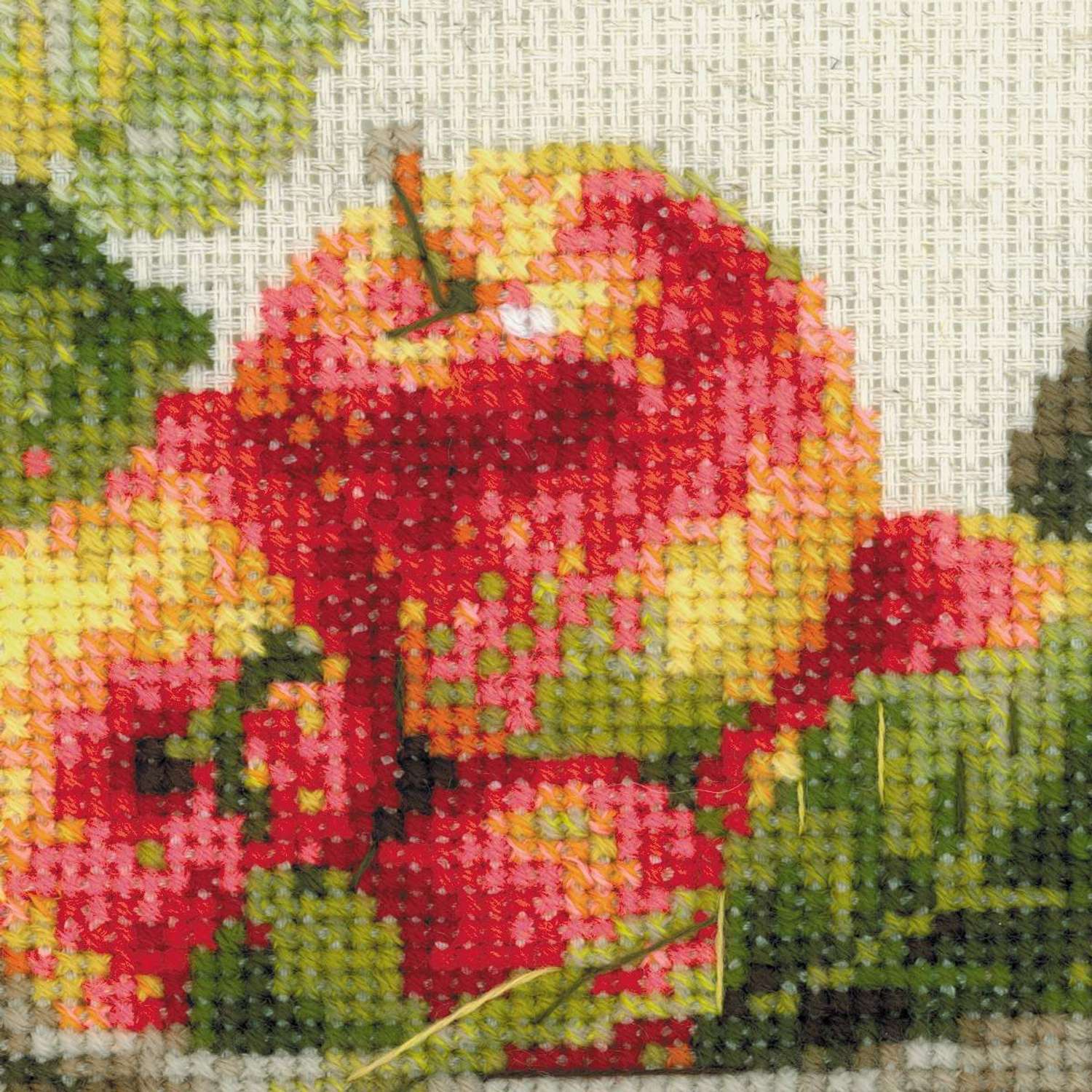 Набор для вышивания Риолис крестом 1450 Спелые яблоки 30х30см - фото 4