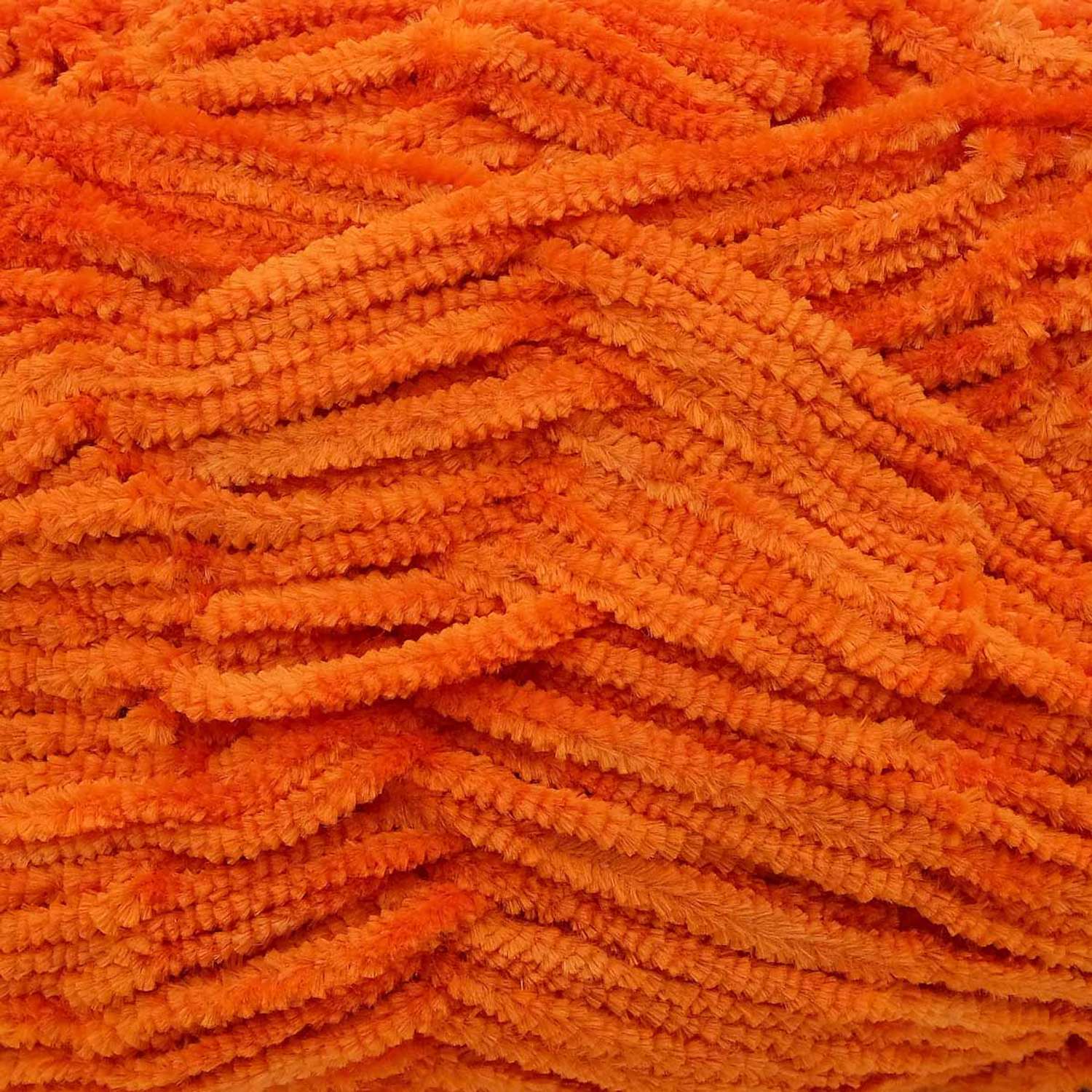 Пряжа для вязания YarnArt Velour 100 г 170 м микрополиэстер мягкая велюровая 5 мотков 865 оранжевый - фото 7