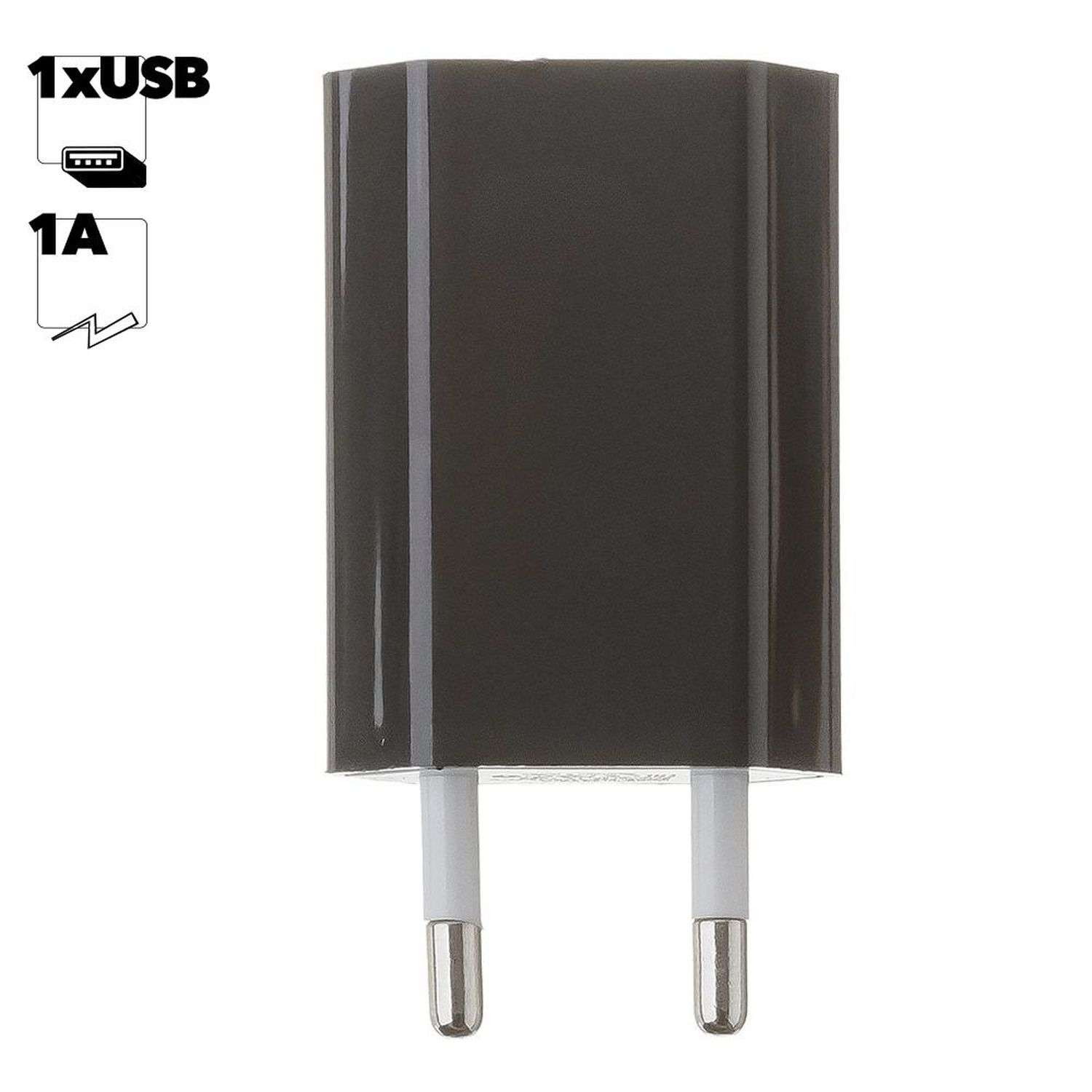 Сетевое зарядное устройство Liberty Project с USB выходом 1А Черный - фото 4