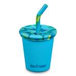 Стакан Klean Kanteen детский одностенный Kid Cup Straw Lid 10oz Hawaiian Ocean с трубочкой 296 мл