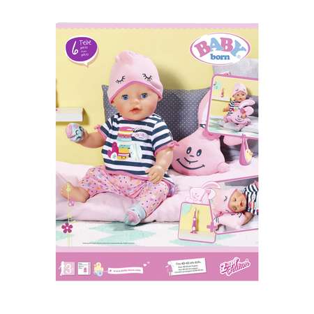 Набор одежды для куклы Zapf Creation Baby born Пижамная вечеринка 824-627