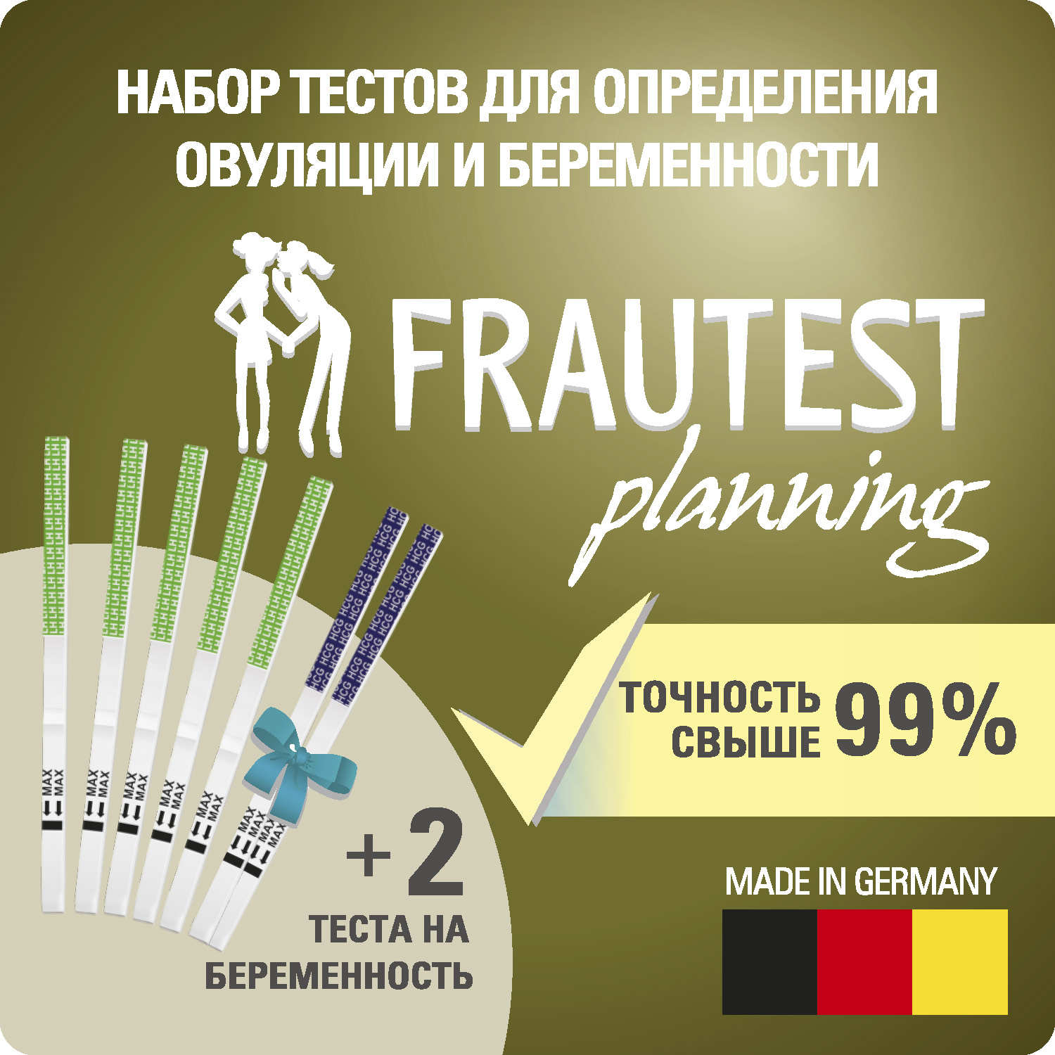 Тест на беременность Frautest и овуляцию planning купить по цене 509 ₽ в  интернет-магазине Детский мир